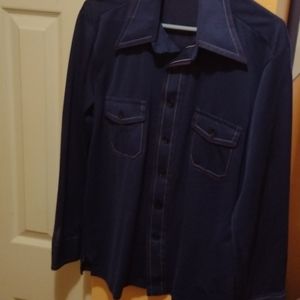 Vintage L 70s Kmart men's button up